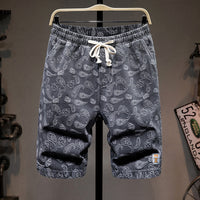 Men's Loose Fit Large Denim Shorts for Summer